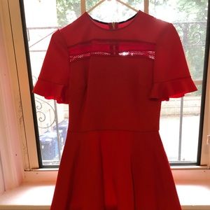 NWT Ted Baker red short sleeve dress